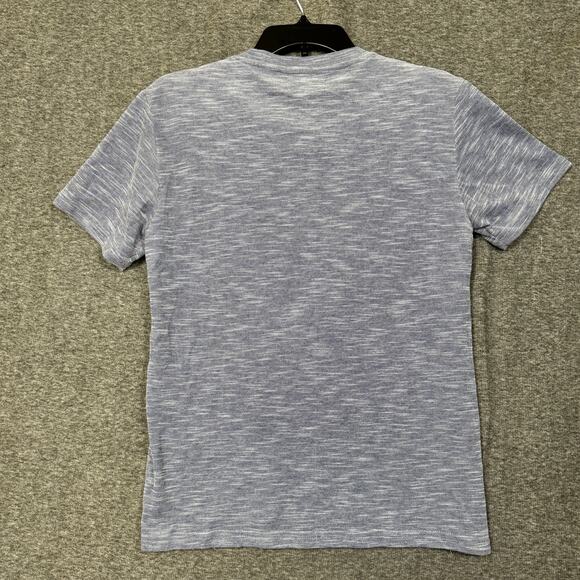 And Now This Mens Henley Shirt Size Small Blue Short Sleeve Knit Pullover‎ New - Picture 4 of 9